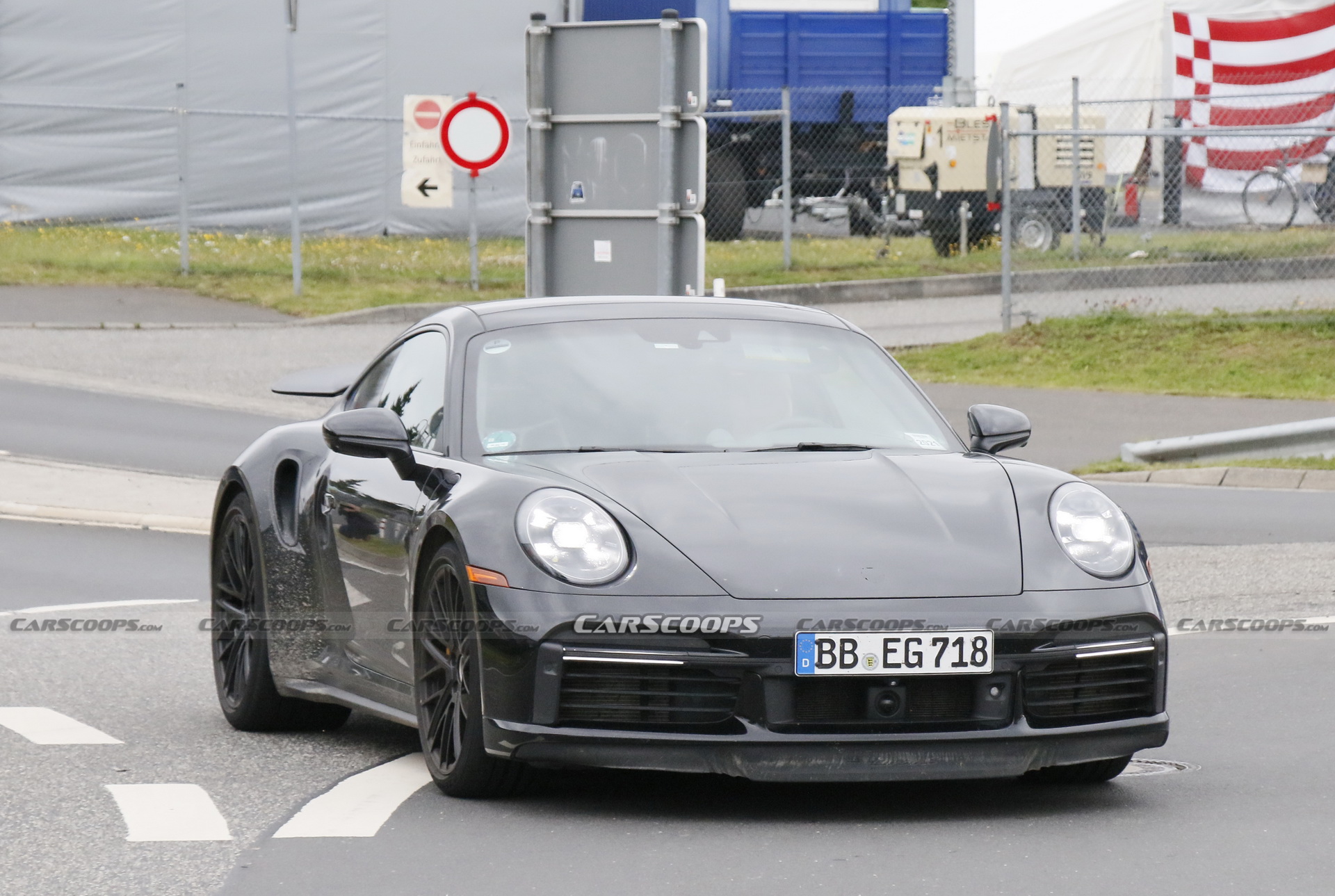 Porsche Is Testing What Appears To Be A 911 Turbo Hybrid At The ‘Ring