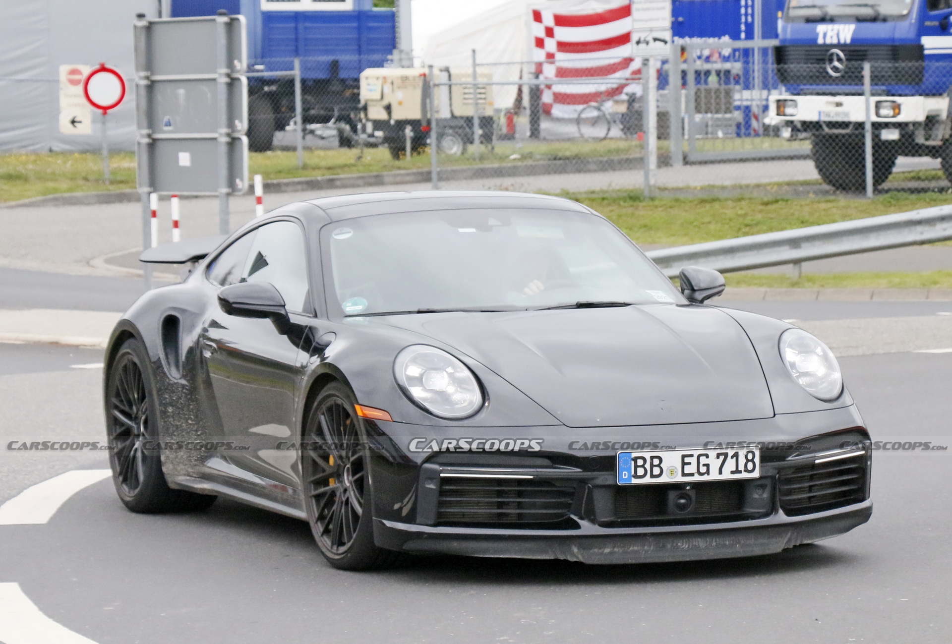 Porsche Is Testing What Appears To Be A 911 Turbo Hybrid At The ‘Ring