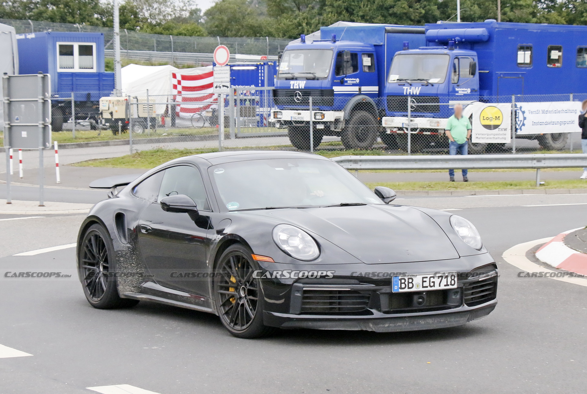 Porsche Is Testing What Appears To Be A 911 Turbo Hybrid At The ‘Ring