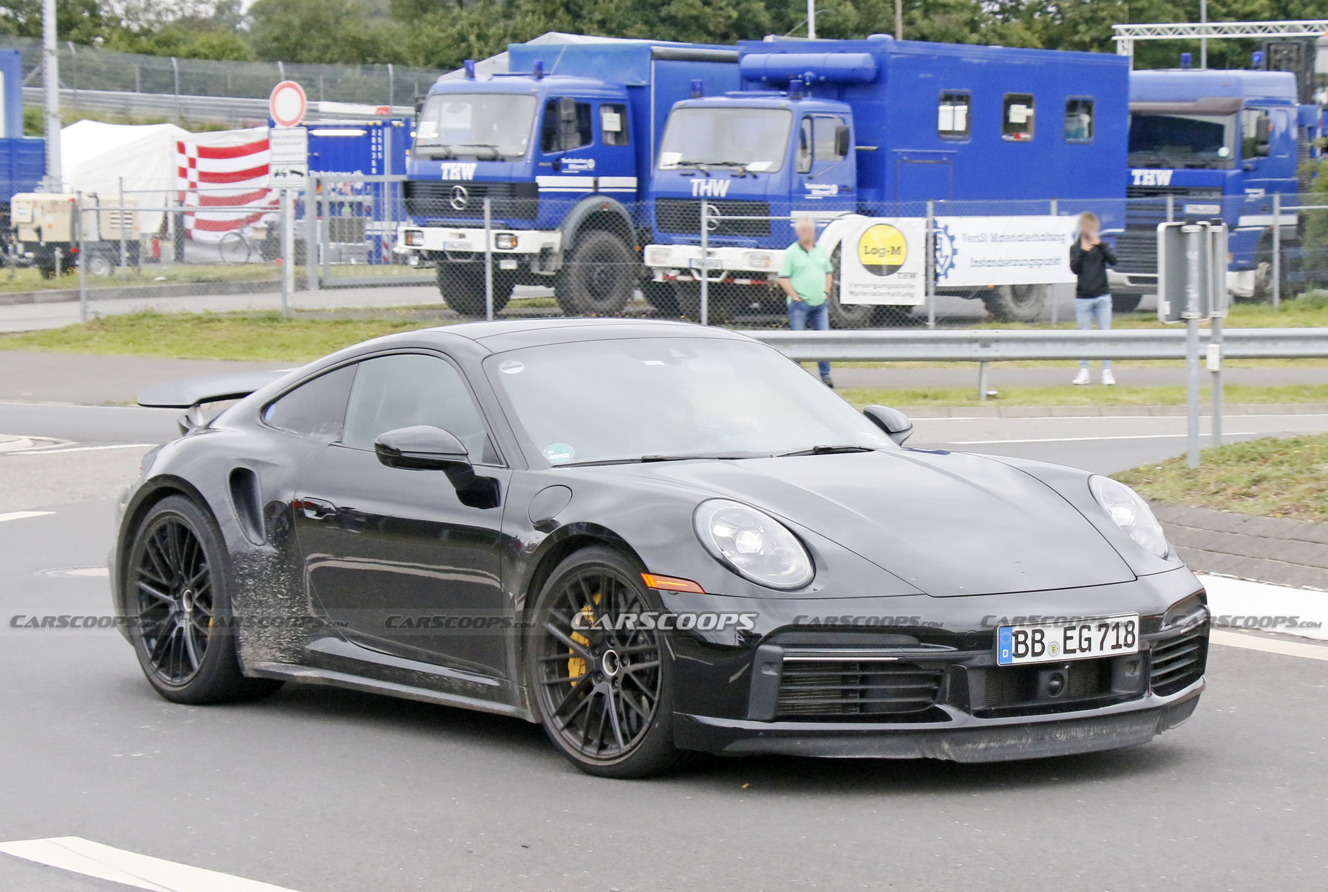Porsche Is Testing What Appears To Be A 911 Turbo Hybrid At The ‘Ring