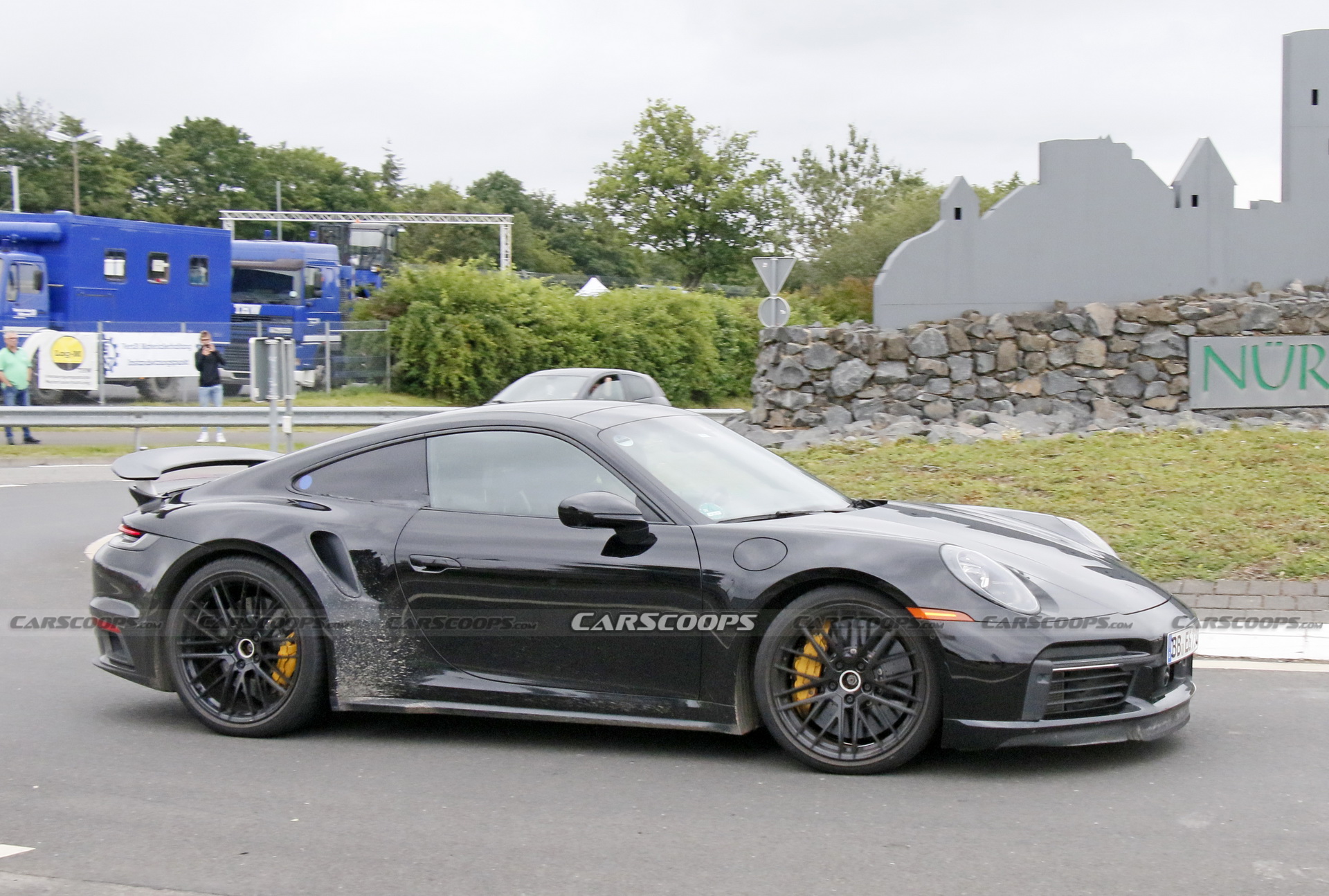 Porsche Is Testing What Appears To Be A 911 Turbo Hybrid At The ‘Ring