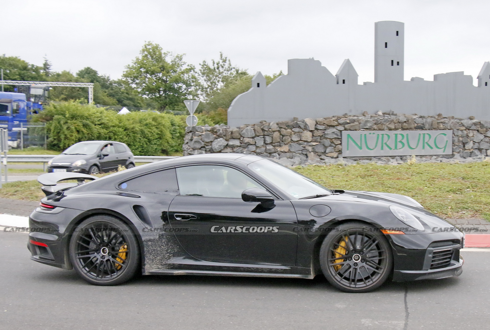 Porsche Is Testing What Appears To Be A 911 Turbo Hybrid At The ‘Ring