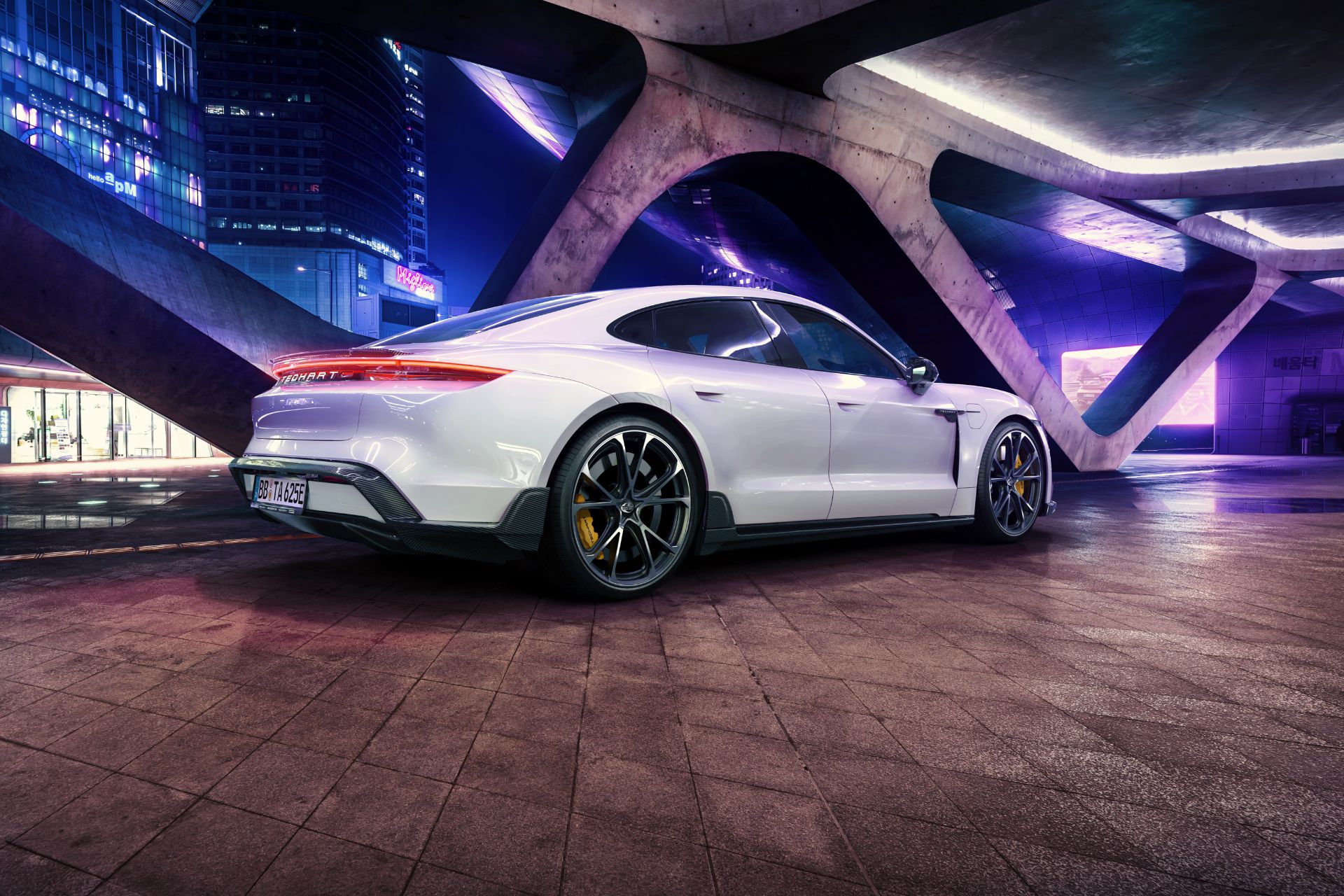 TechArt Gives Porsche Taycan A Subtle Carbon-Fiber Aero Kit