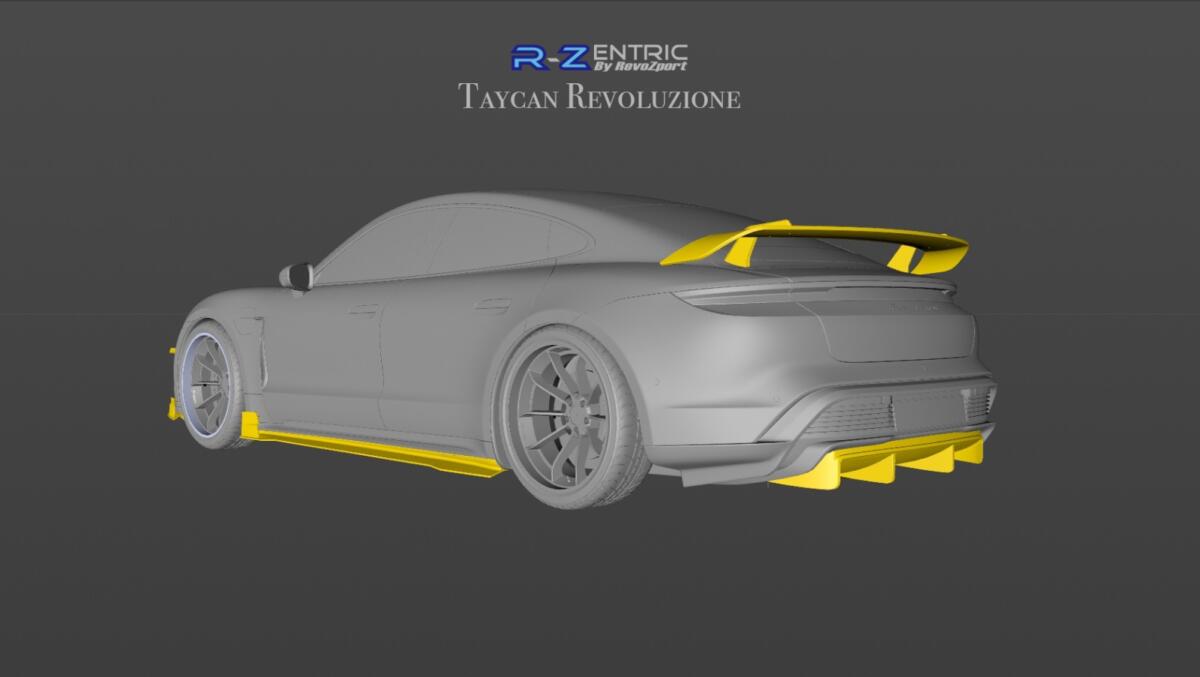 RevoZport’s Porsche Taycan Aerokit Is Fitting Of An RS Badge