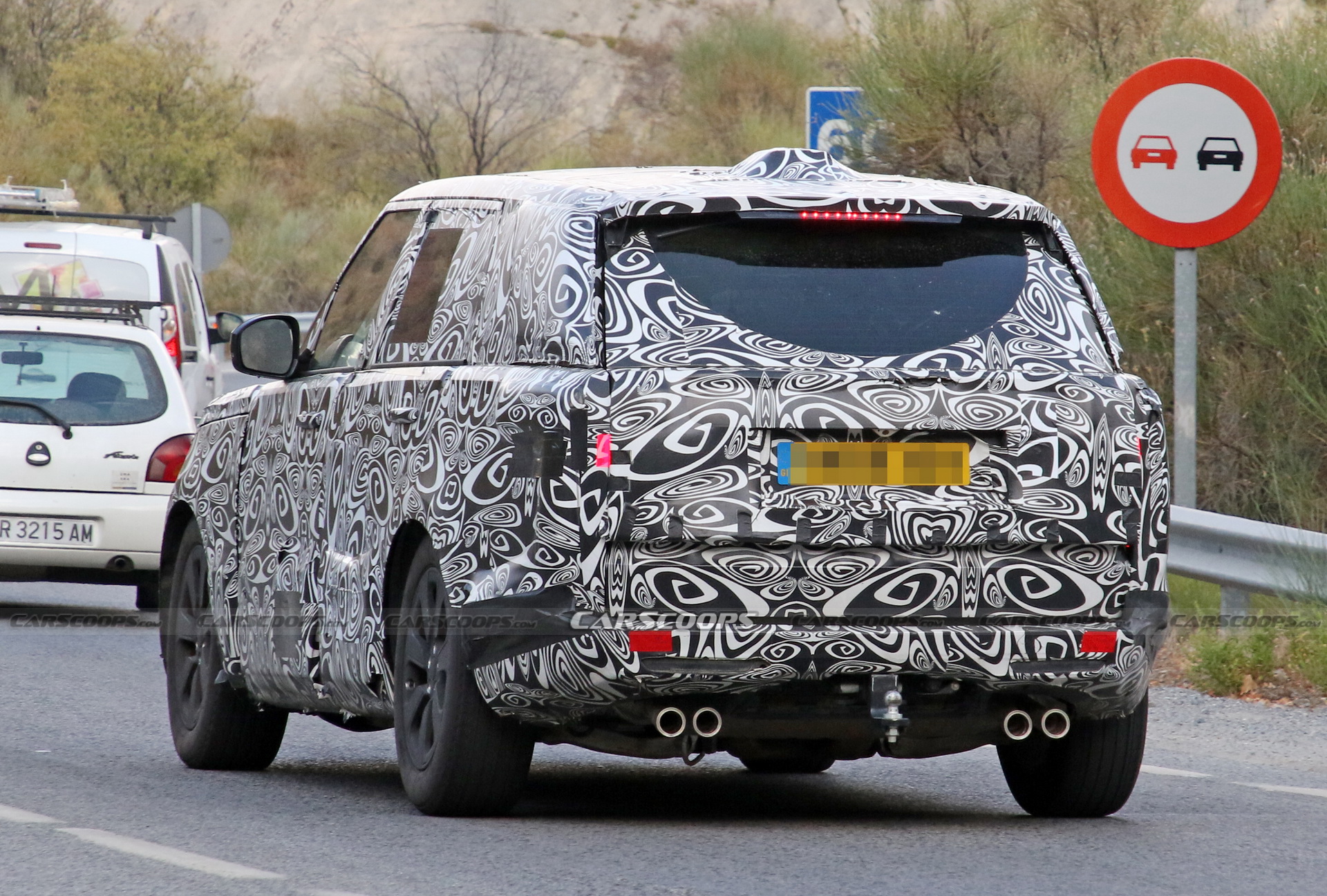 2023 Range Rover Spotted In Hot SVR Guise Under Heavy Camouflage