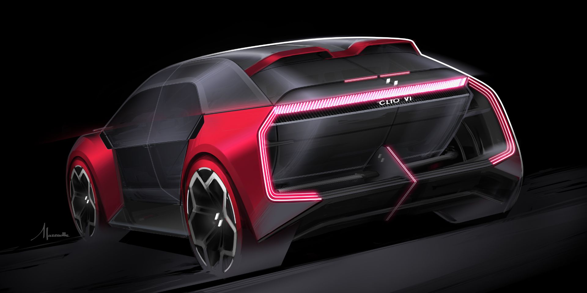 Future Renault Clio EV Envisioned By Design Students