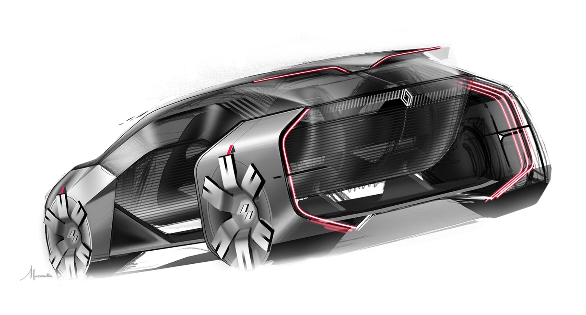 Future Renault Clio EV Envisioned By Design Students