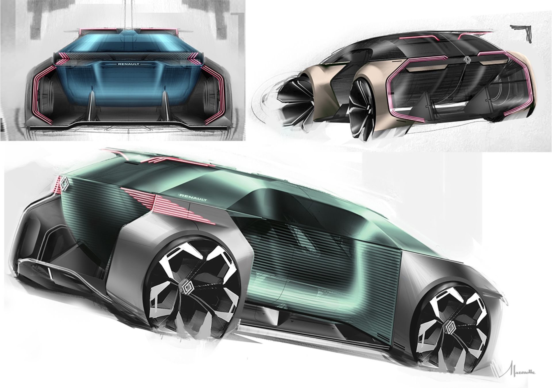 Future Renault Clio EV Envisioned By Design Students