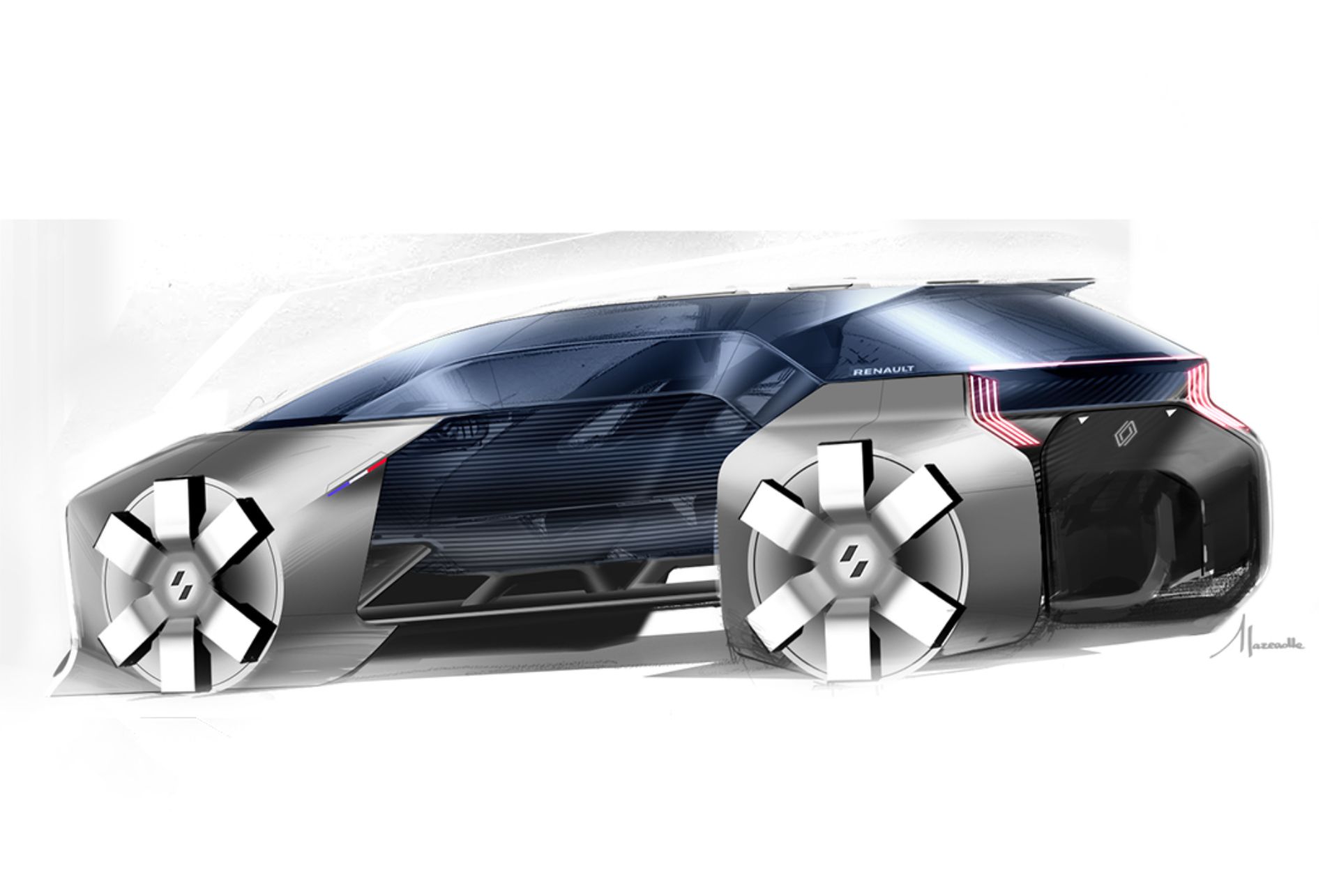 Future Renault Clio EV Envisioned By Design Students