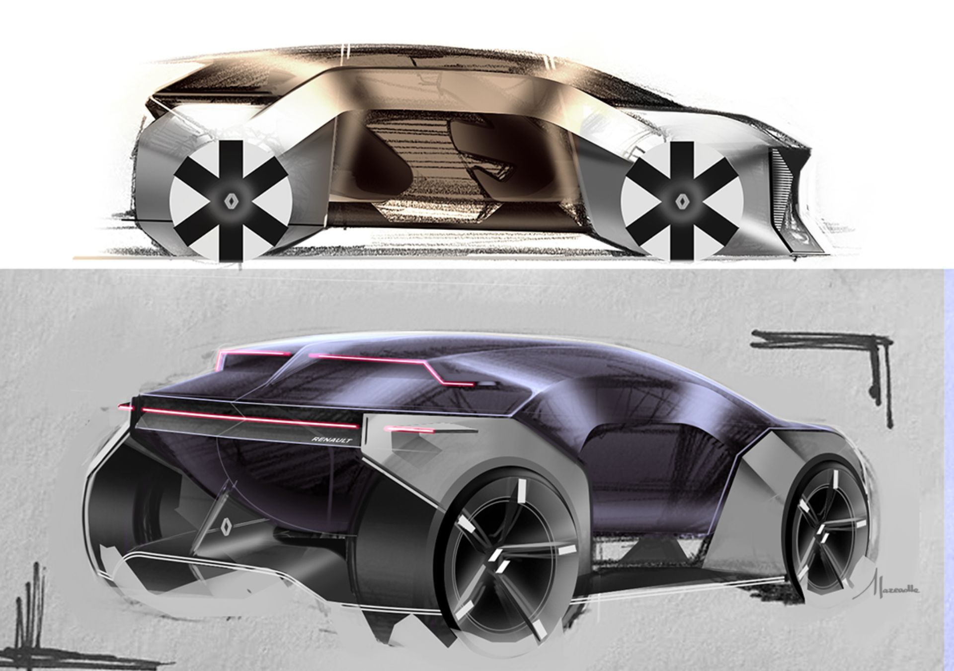 Future Renault Clio EV Envisioned By Design Students