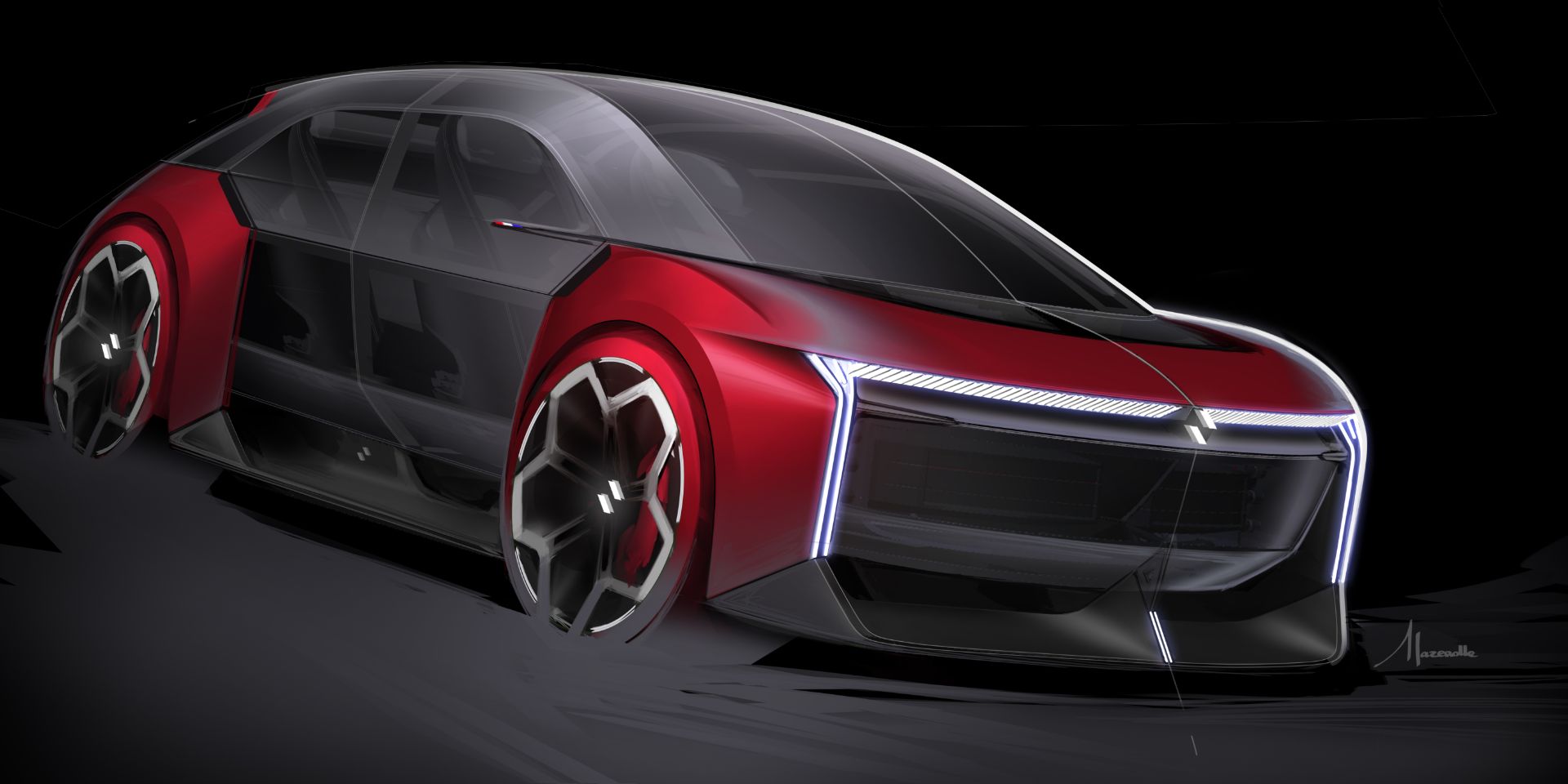 Future Renault Clio EV Envisioned By Design Students