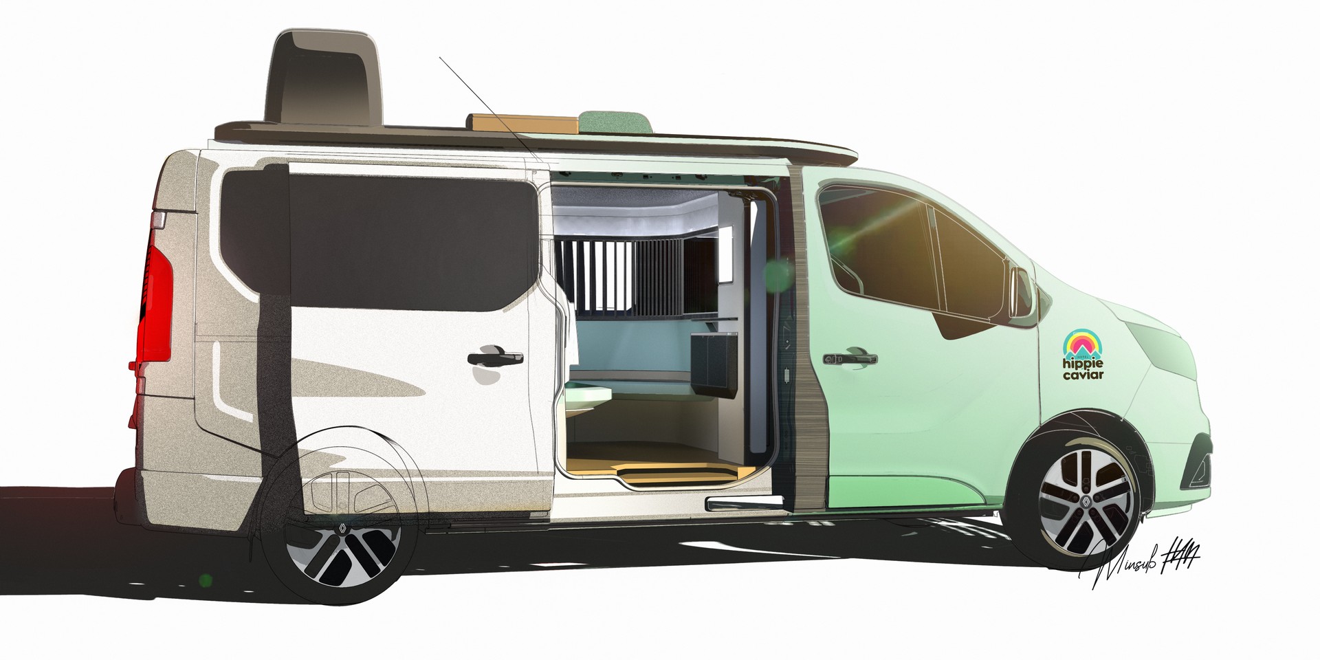 Renault’s Hippie Caviar Hotel Is An Electric Campervan Concept