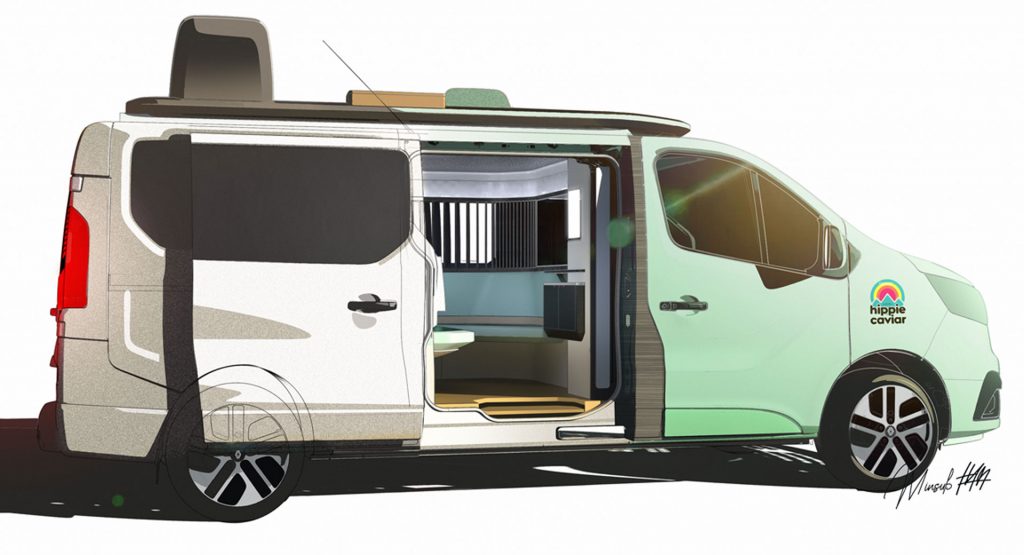 Renault’s Hippie Caviar Hotel Is An Electric Campervan Concept