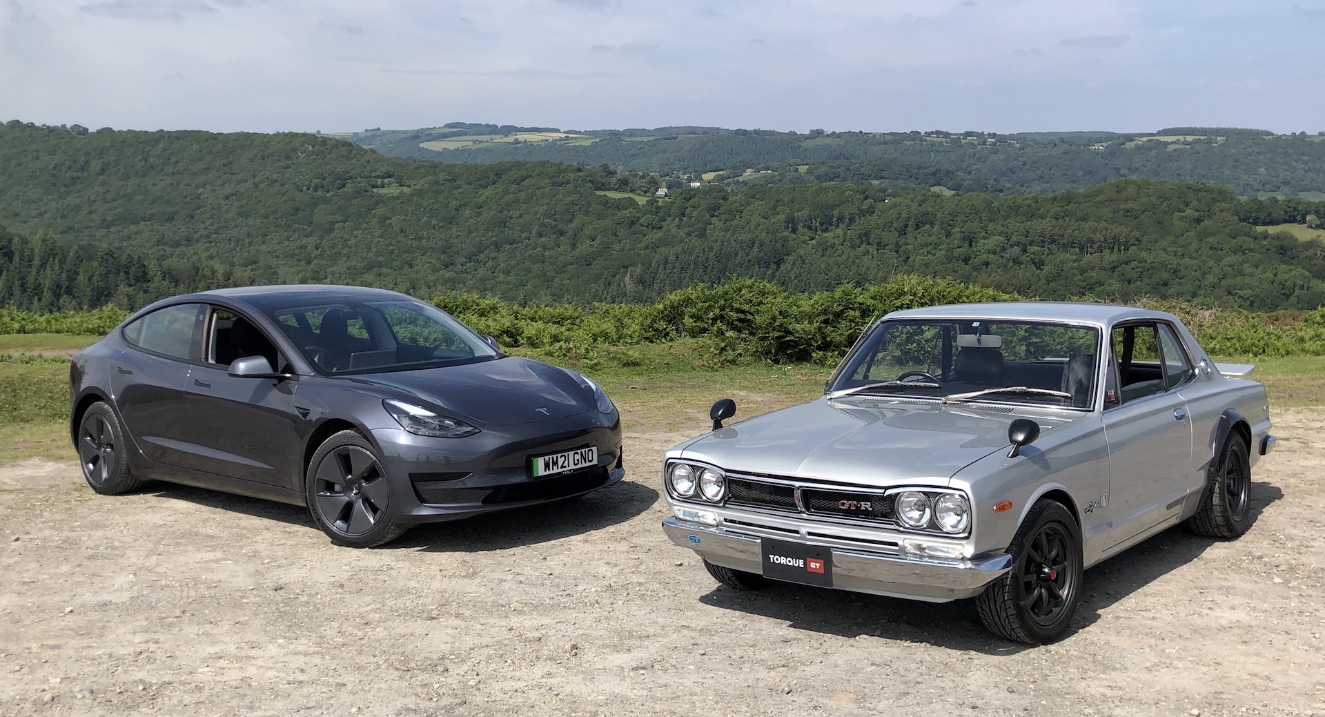 Driven: Tesla’s Model 3 Feels Like A Spaceship Next To An Original Nissan Skyline GT-R