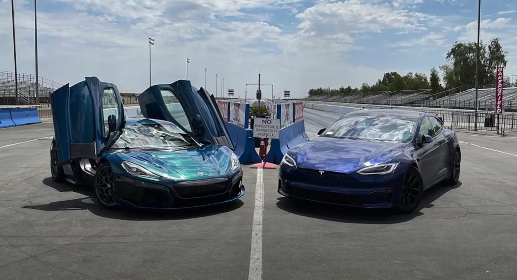  Rimac Nevera And Tesla Model S Plaid Hit The Quarter-Mile As The World’s Two Quickest Cars