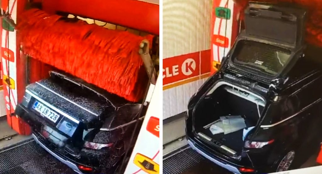  This Is What Happens When You Accidentally Open The Boot In An Auto Car Wash