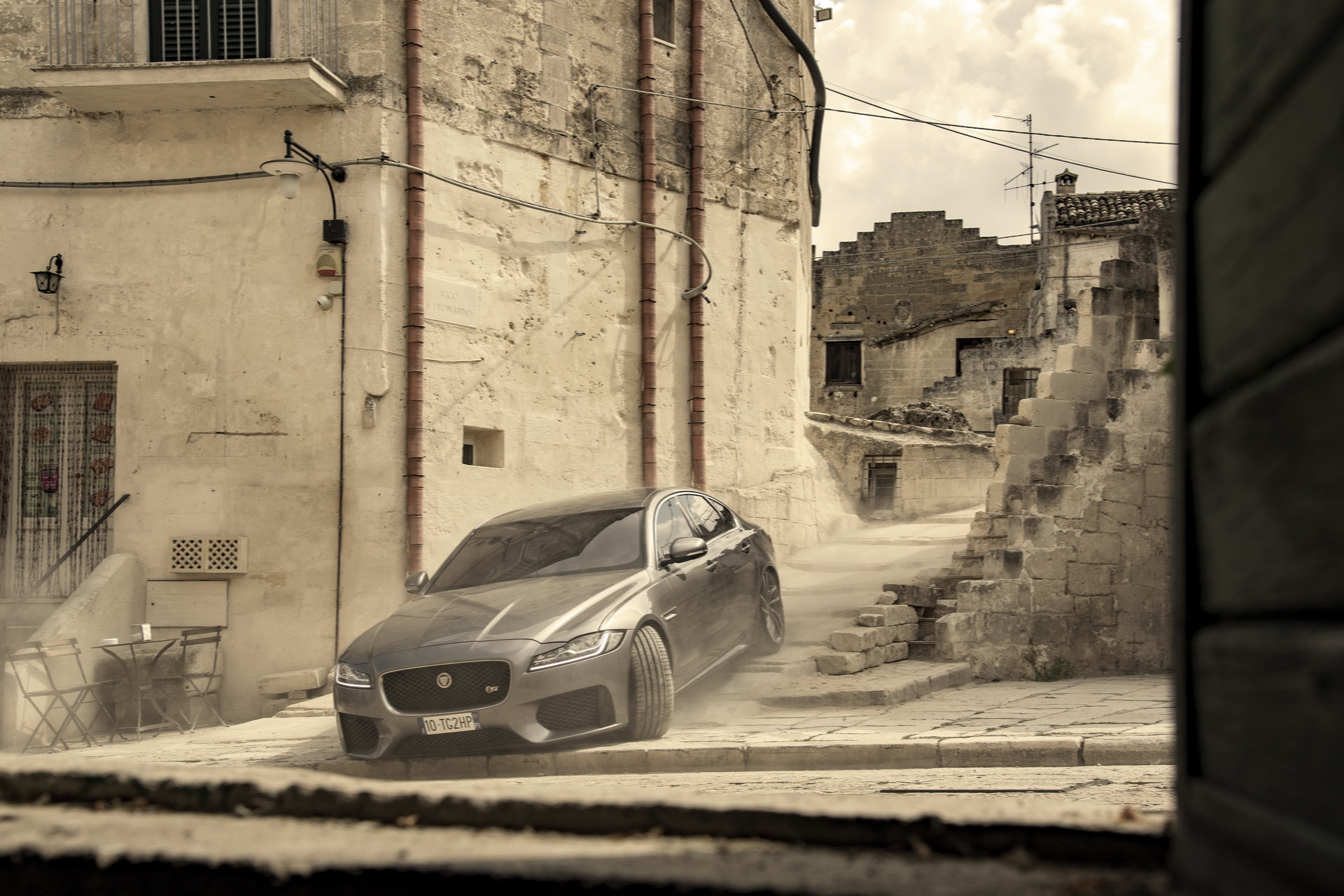 Bond Baddies Drive Jaguar XF In Southern Italy In No Time To Die