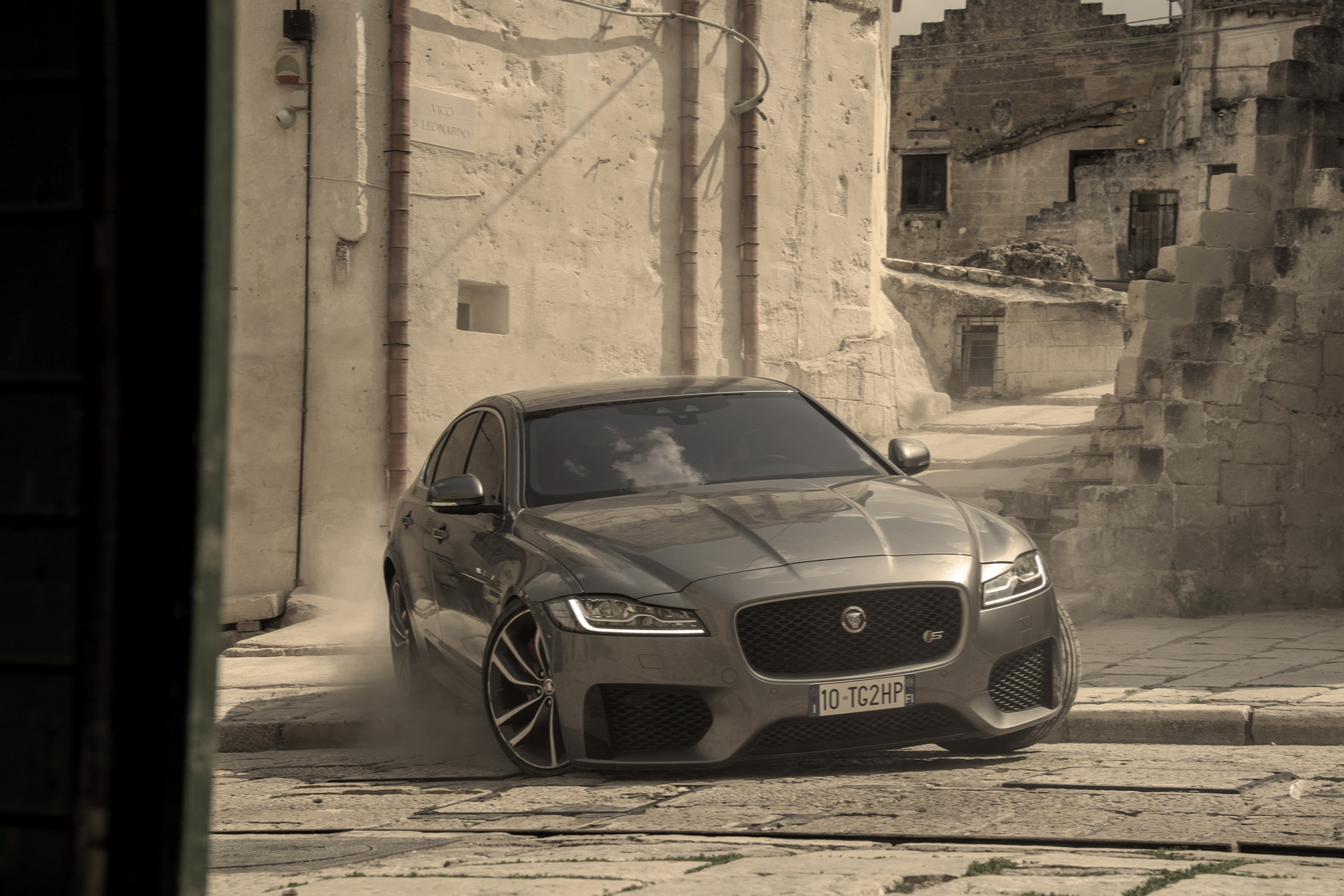 Bond Baddies Drive Jaguar XF In Southern Italy In No Time To Die