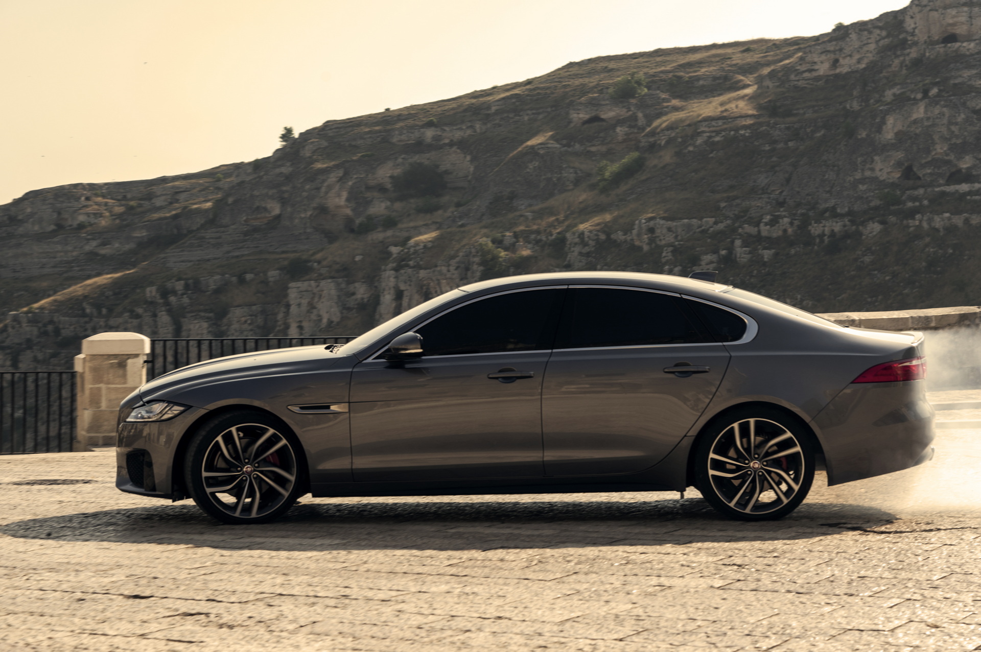 Bond Baddies Drive Jaguar XF In Southern Italy In No Time To Die