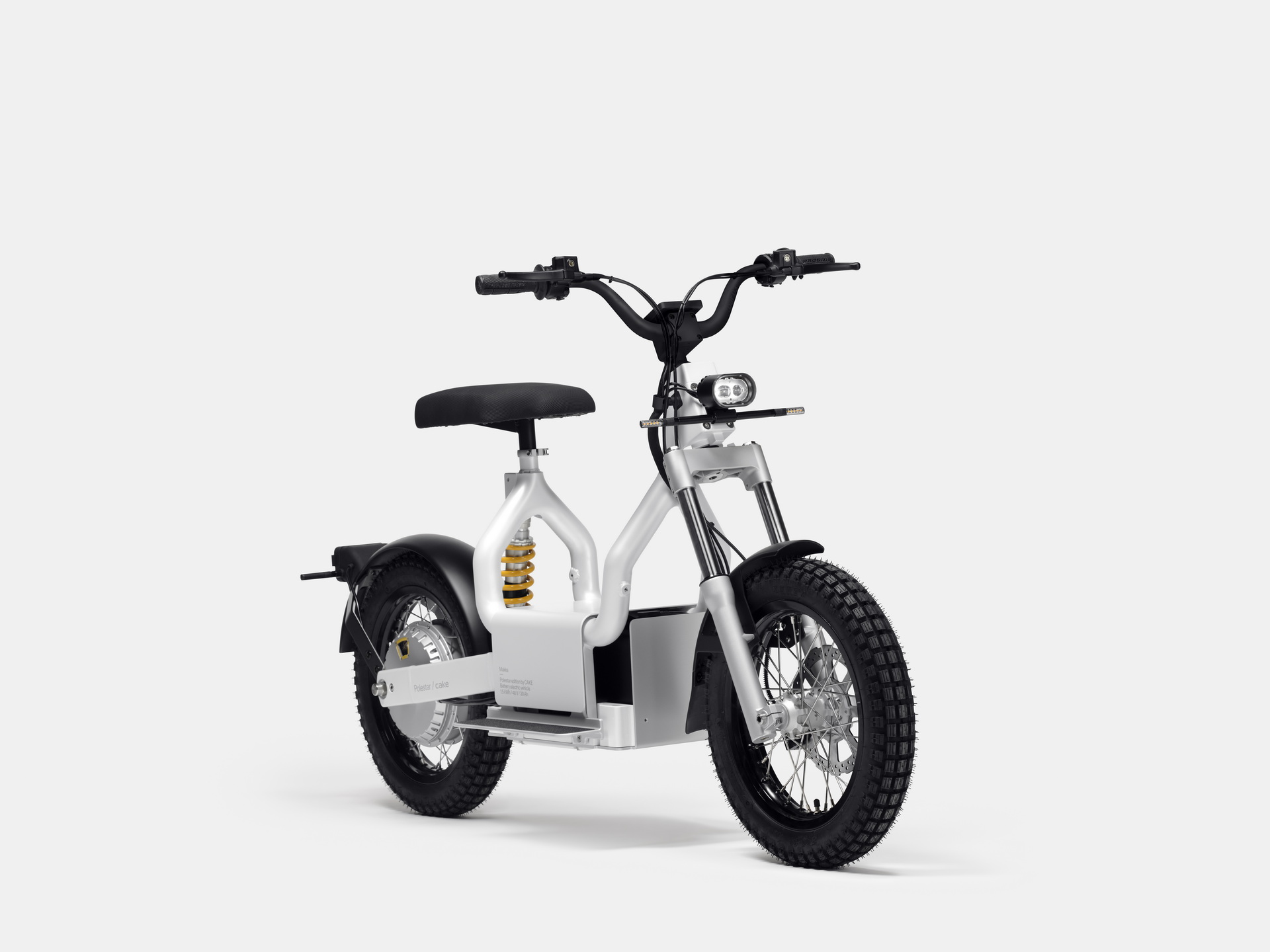 The Cake Makka Electric Moped Charges As Its Being Carried By The Polestar 2