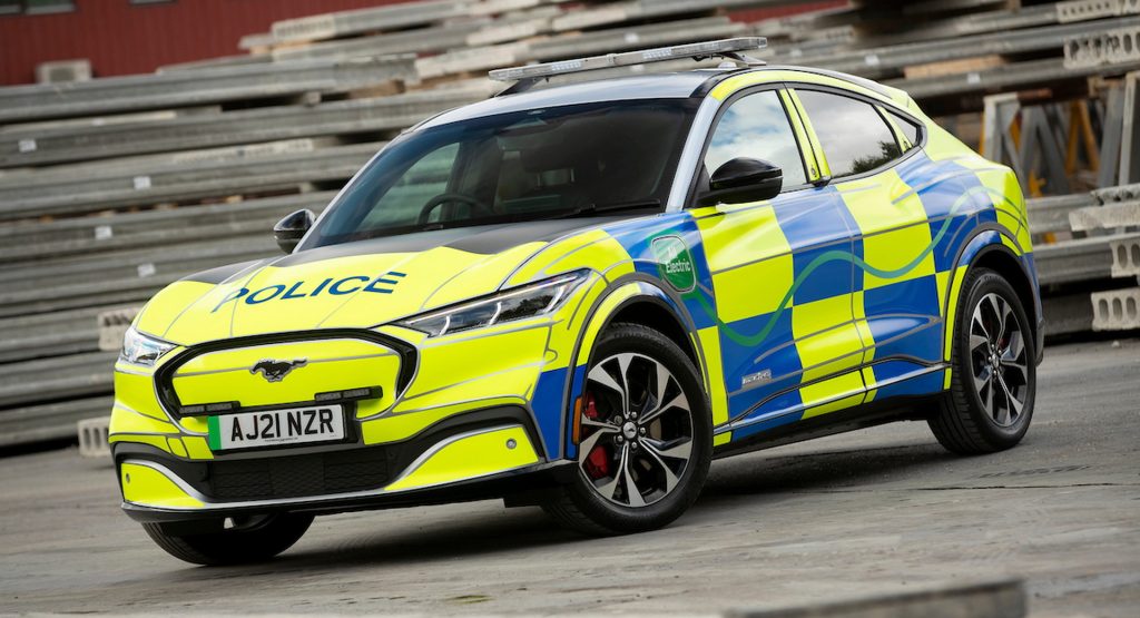  Ford Shows Off Mustang Mach-E Concept For UK Police Services