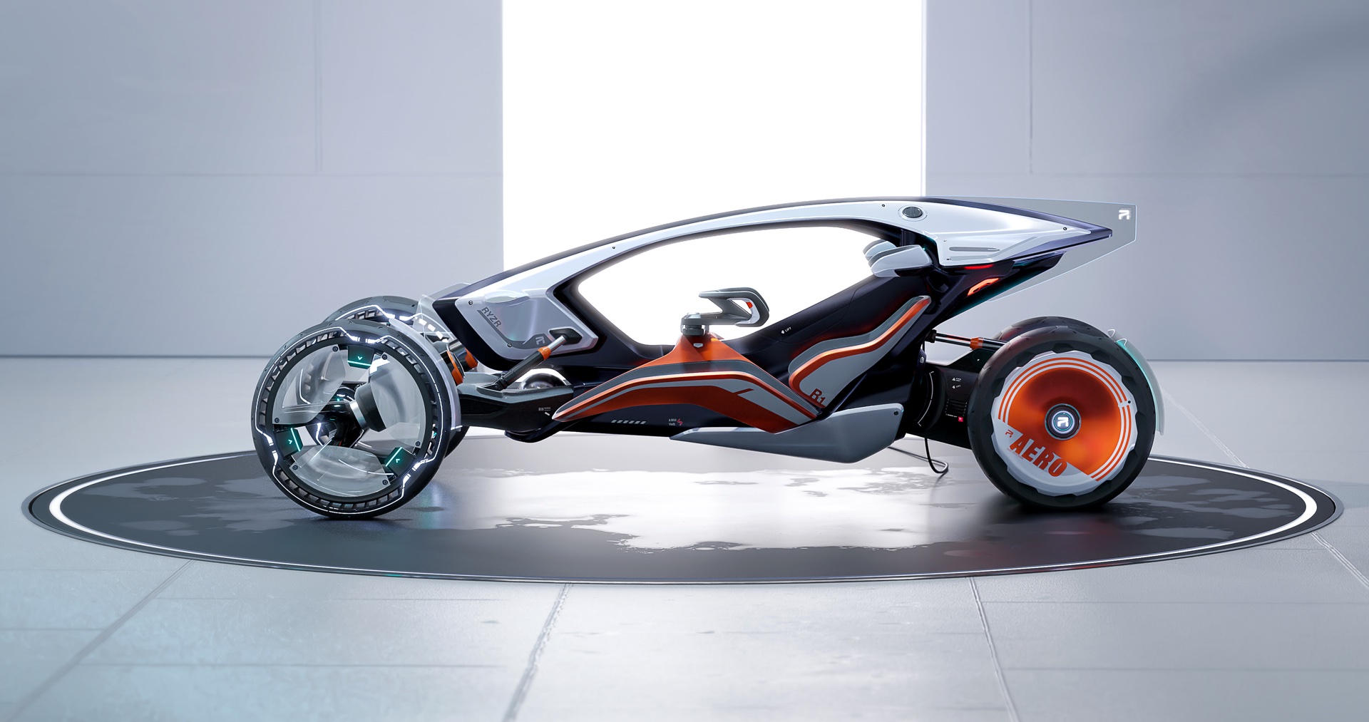 The R RYZR Concept From SAIC Design Is A Motorbike And Car Mashup “That You Can Wear”