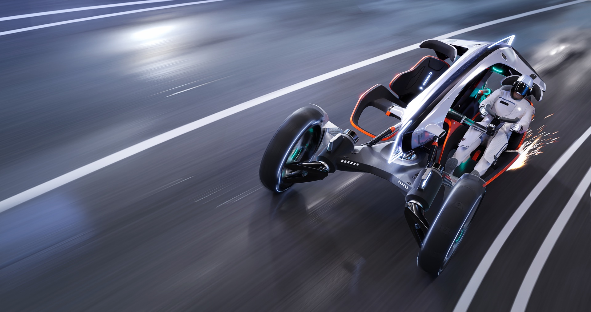 The R RYZR Concept From SAIC Design Is A Motorbike And Car Mashup “That You Can Wear”