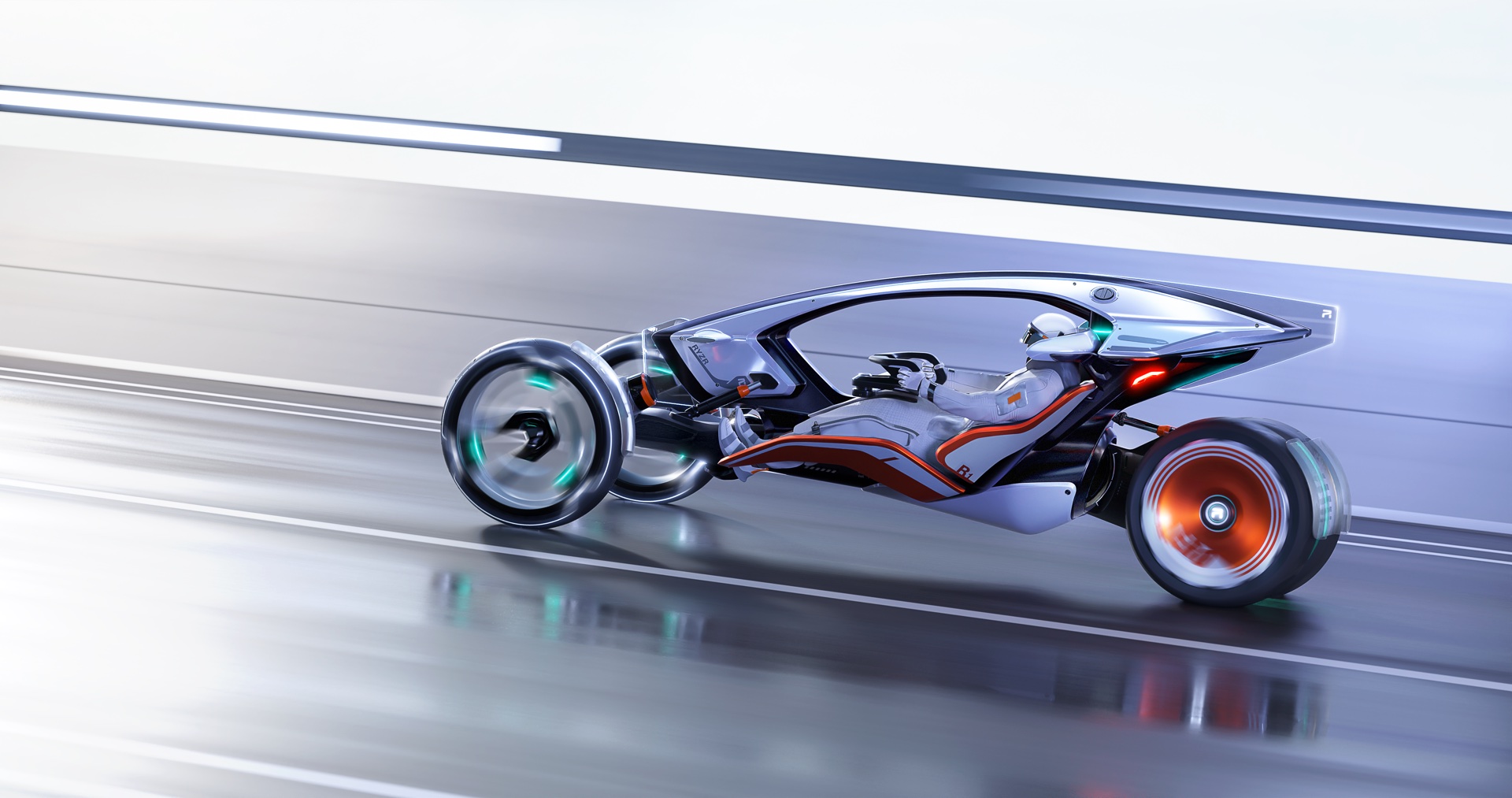 The R RYZR Concept From SAIC Design Is A Motorbike And Car Mashup “That You Can Wear”