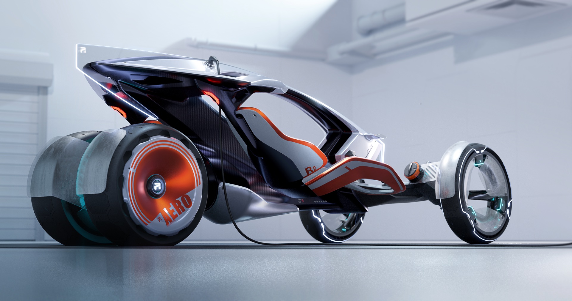The R RYZR Concept From SAIC Design Is A Motorbike And Car Mashup “That You Can Wear”