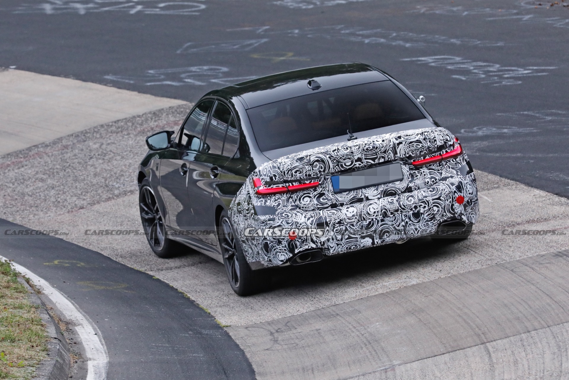 2023 BMW 3-Series Facelift Spied At The Ring, Giving A Glimpse Of Its New Dash
