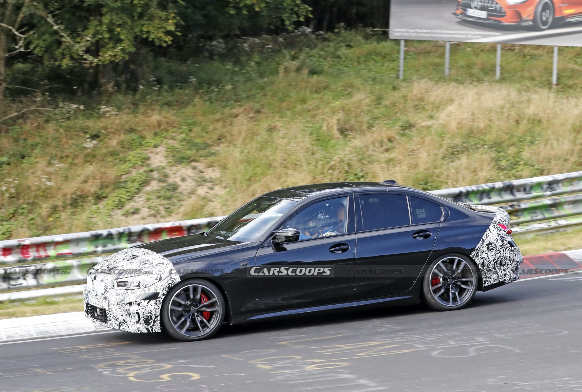 2023 BMW 3-Series Facelift Spied At The Ring, Giving A Glimpse Of Its New Dash