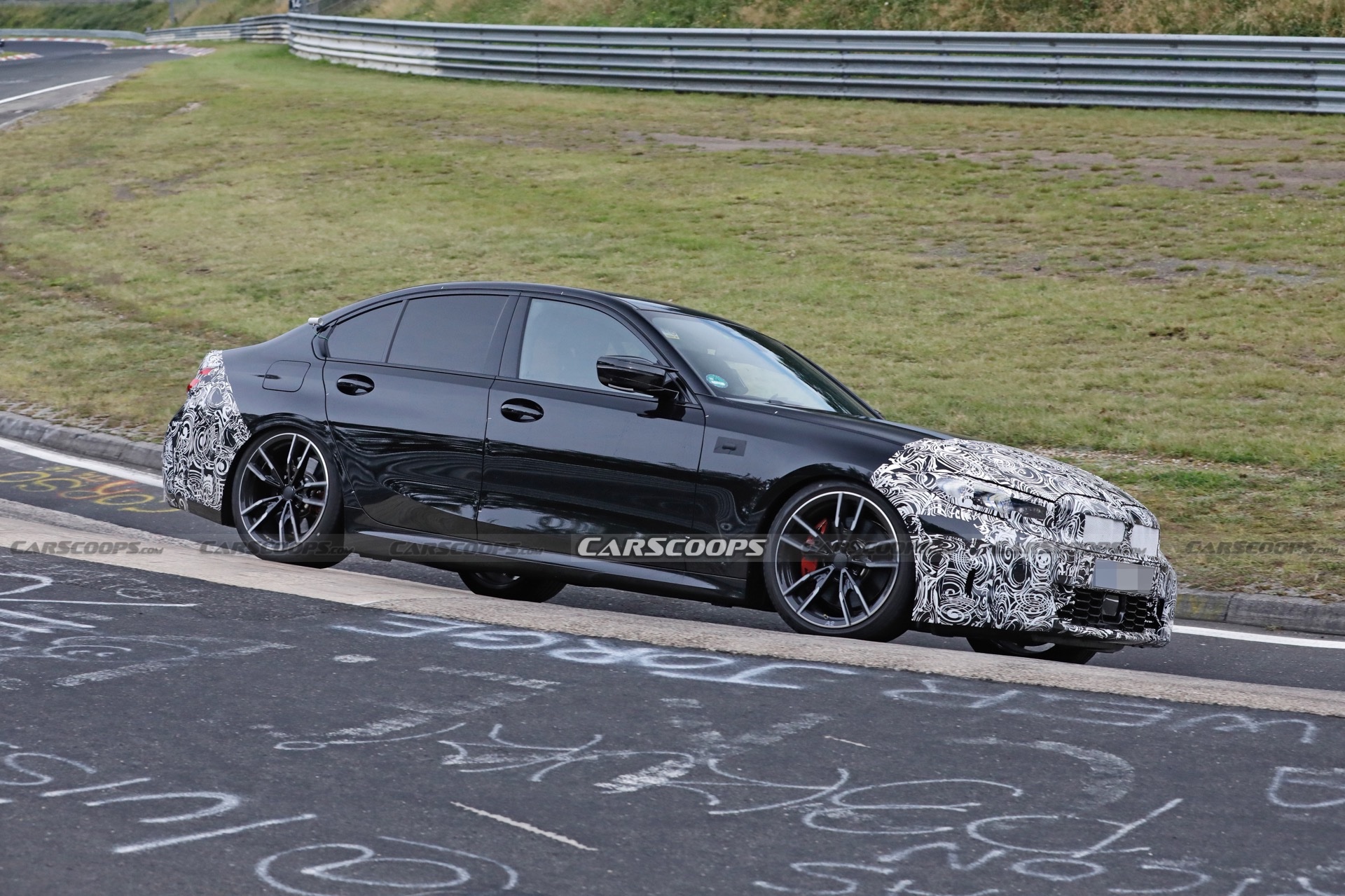 2023 BMW 3-Series Facelift Spied At The Ring, Giving A Glimpse Of Its New Dash