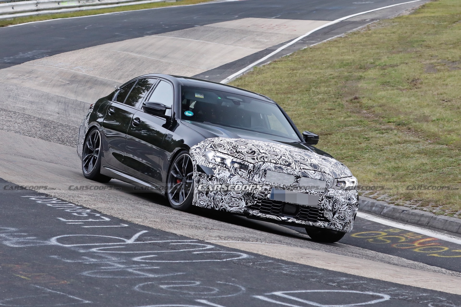 2023 BMW 3-Series Facelift Spied At The Ring, Giving A Glimpse Of Its New Dash