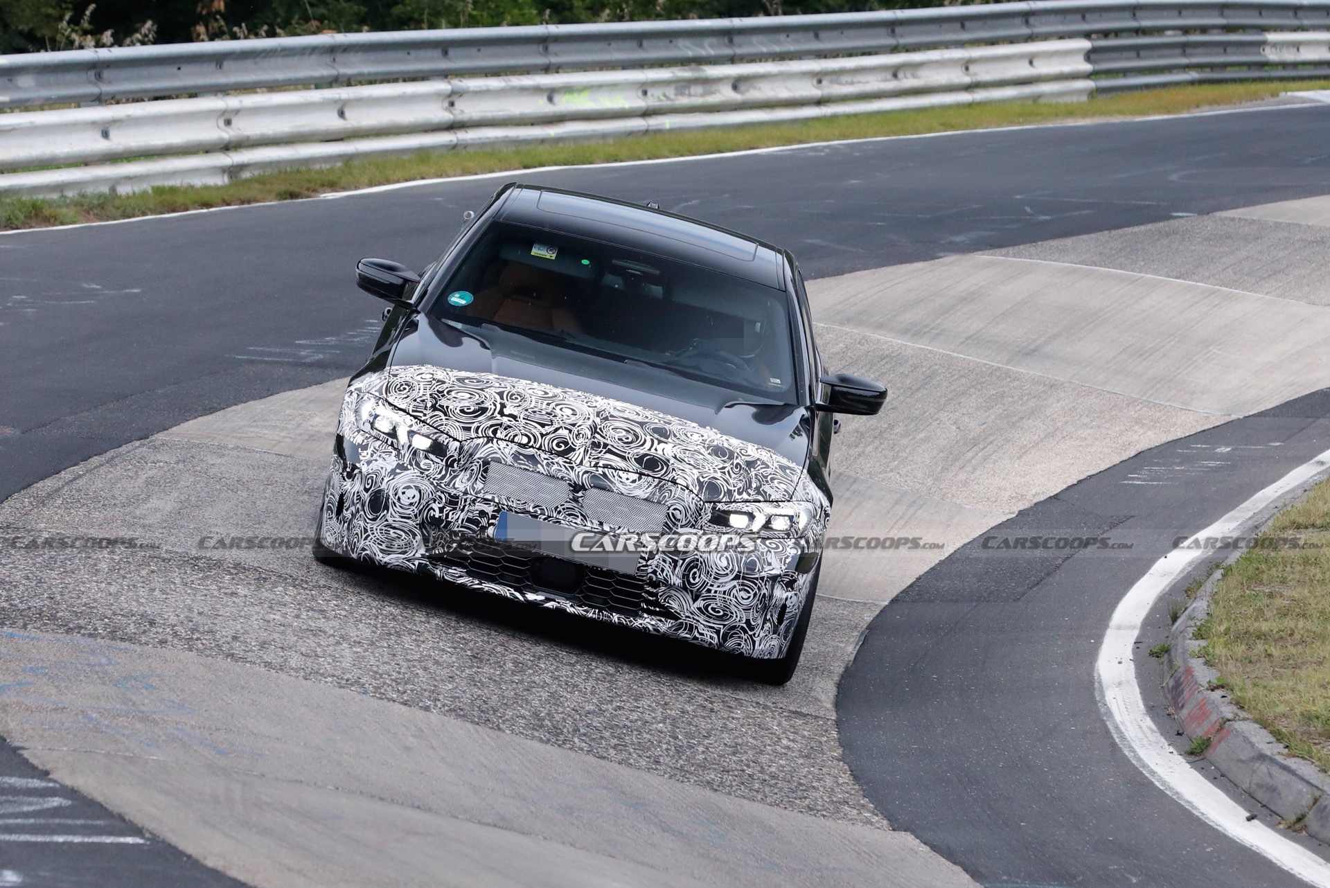 2023 BMW 3-Series Facelift Spied At The Ring, Giving A Glimpse Of Its New Dash