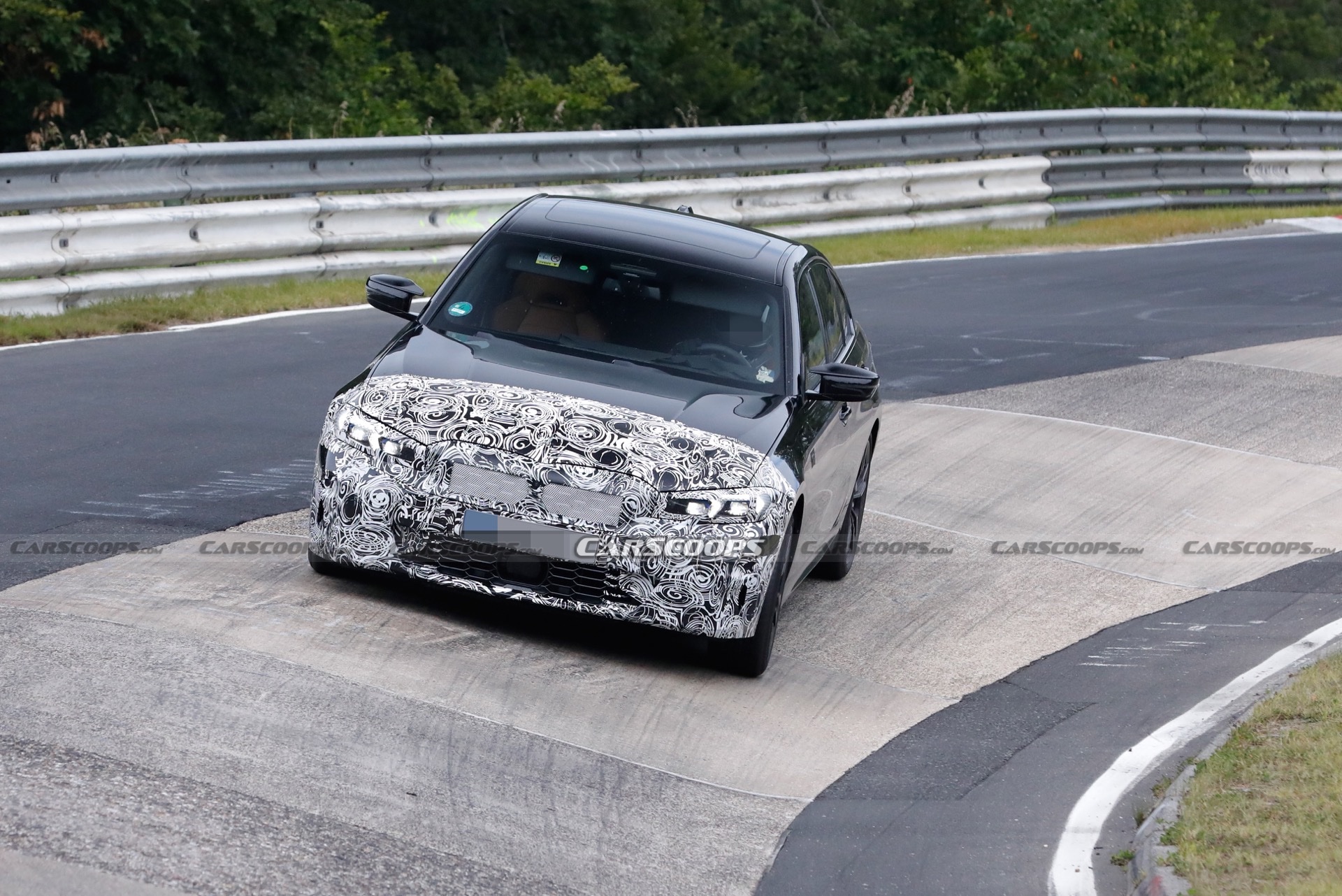 2023 BMW 3-Series Facelift Spied At The Ring, Giving A Glimpse Of Its New Dash