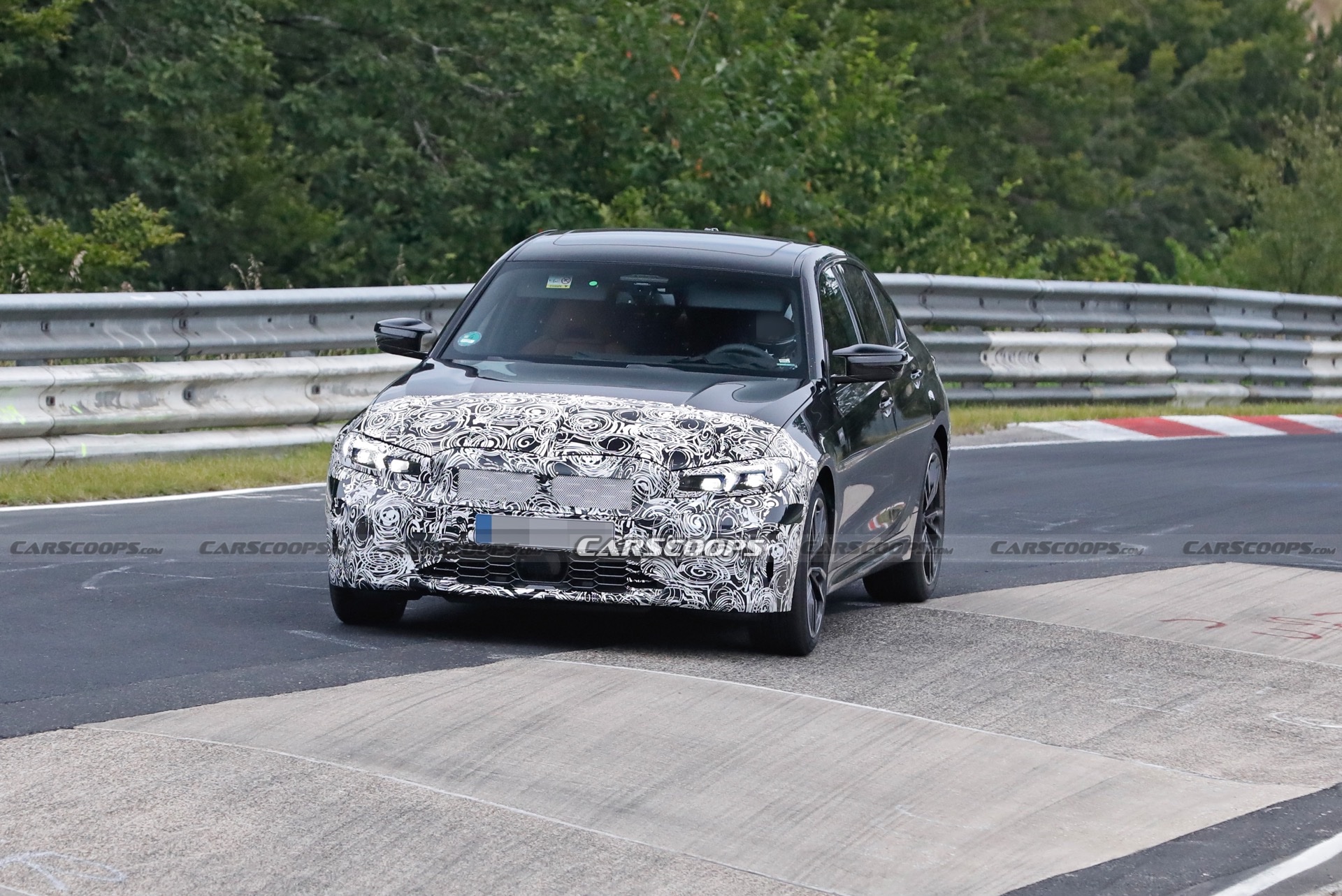 2023 BMW 3-Series Facelift Spied At The Ring, Giving A Glimpse Of Its New Dash
