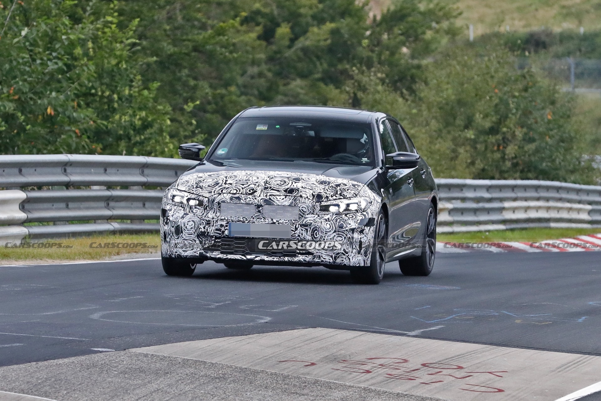 2023 BMW 3-Series Facelift Spied At The Ring, Giving A Glimpse Of Its New Dash
