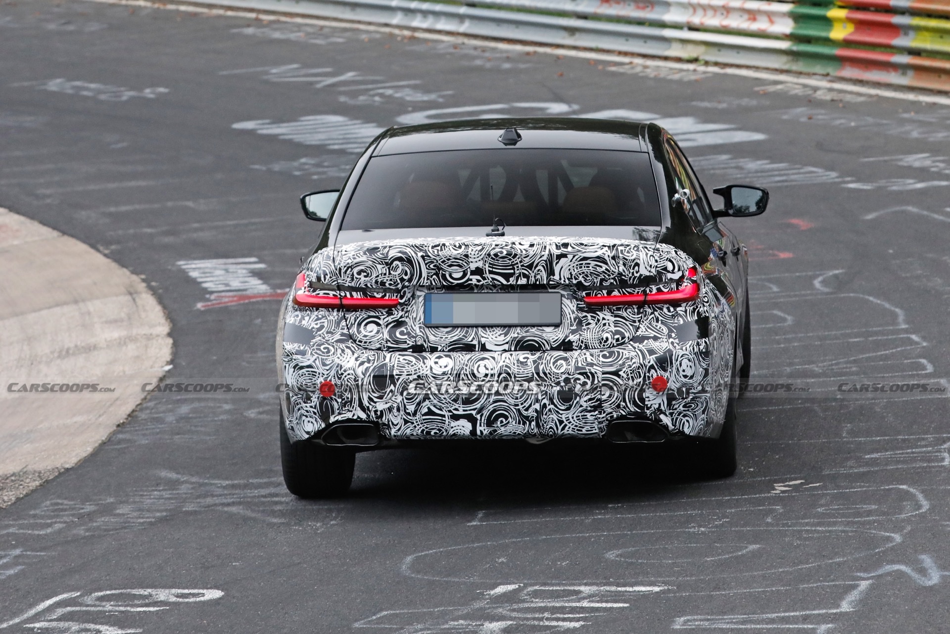2023 BMW 3-Series Facelift Spied At The Ring, Giving A Glimpse Of Its New Dash