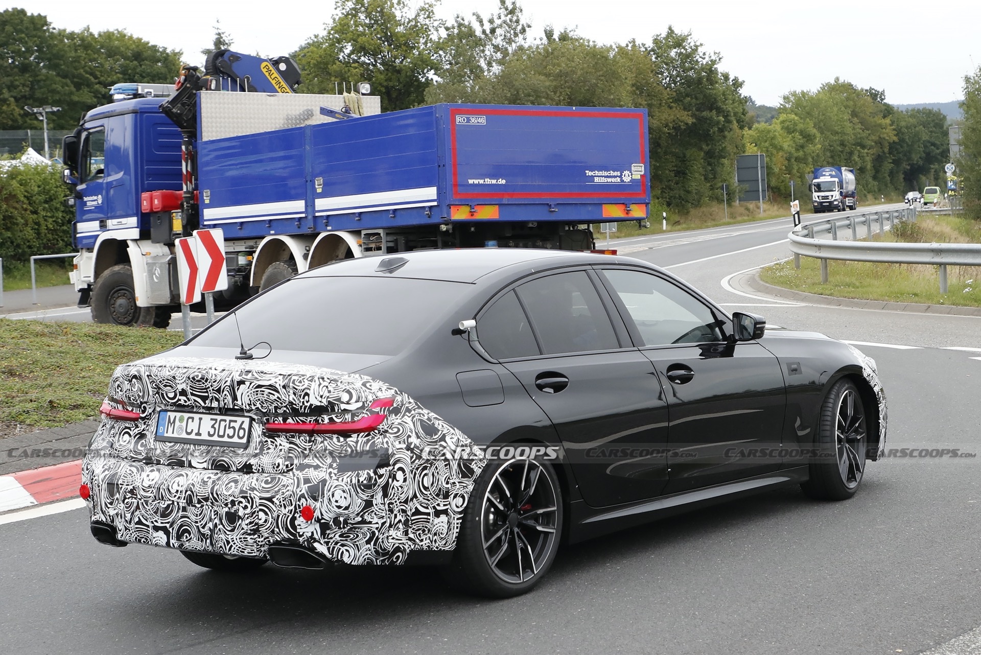 2023 BMW 3-Series Facelift Spied At The Ring, Giving A Glimpse Of Its New Dash