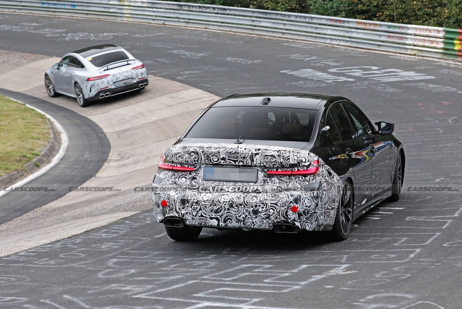 2023 BMW 3-Series Facelift Spied At The Ring, Giving A Glimpse Of Its New Dash