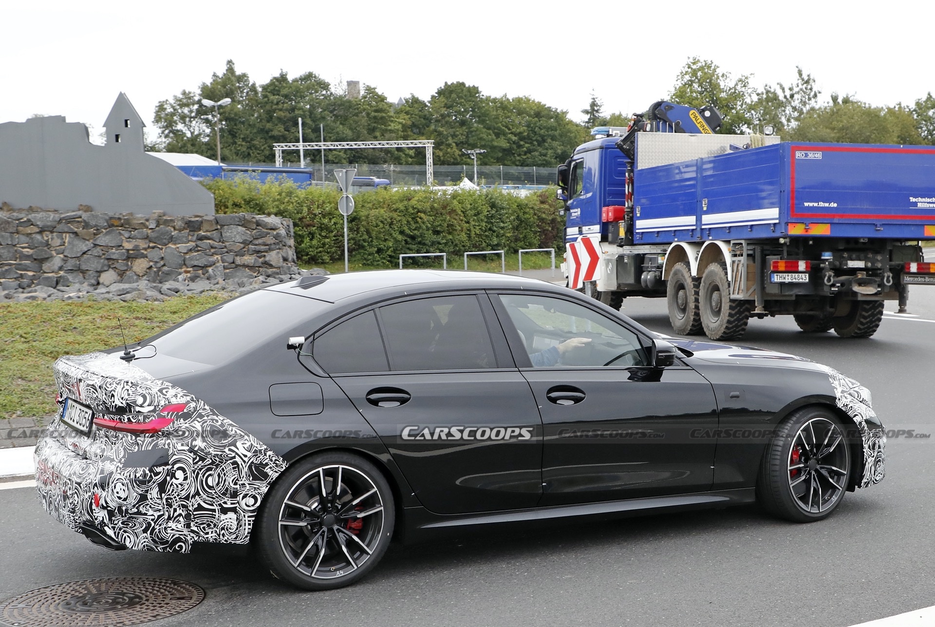 2023 BMW 3-Series Facelift Spied At The Ring, Giving A Glimpse Of Its New Dash