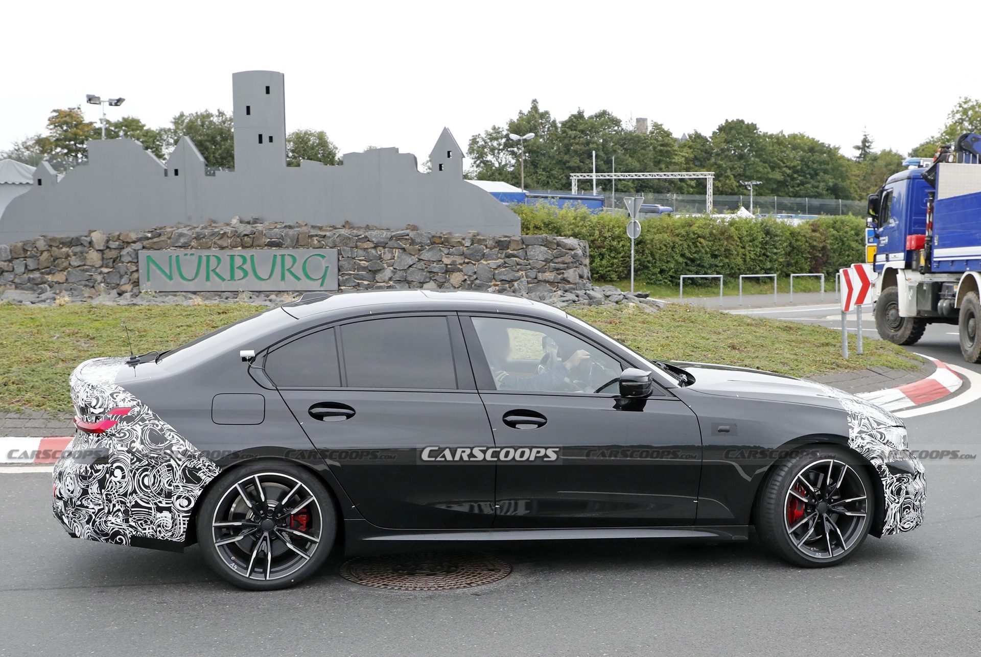 2023 BMW 3-Series Facelift Spied At The Ring, Giving A Glimpse Of Its New Dash