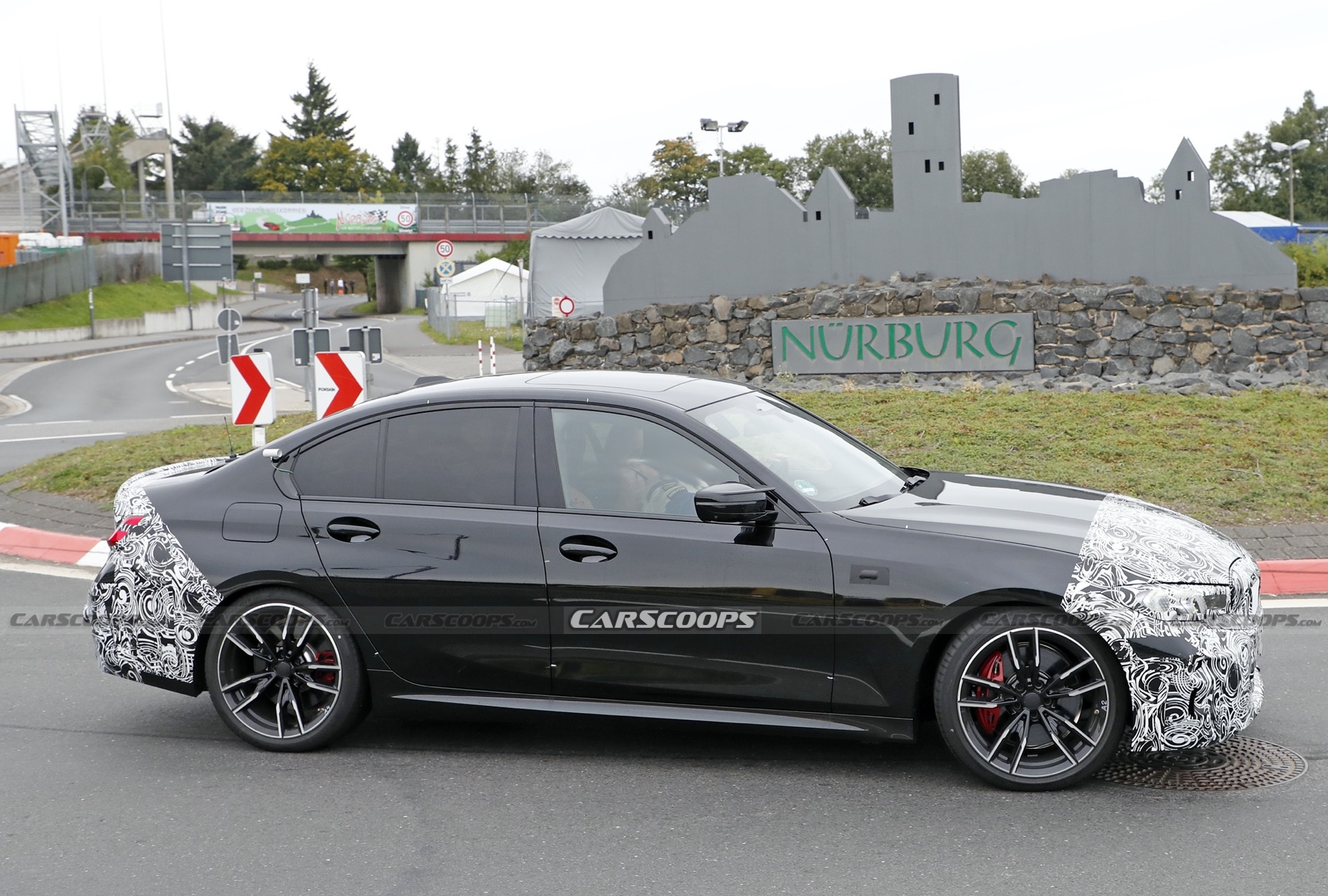 2023 BMW 3-Series Facelift Spied At The Ring, Giving A Glimpse Of Its New Dash