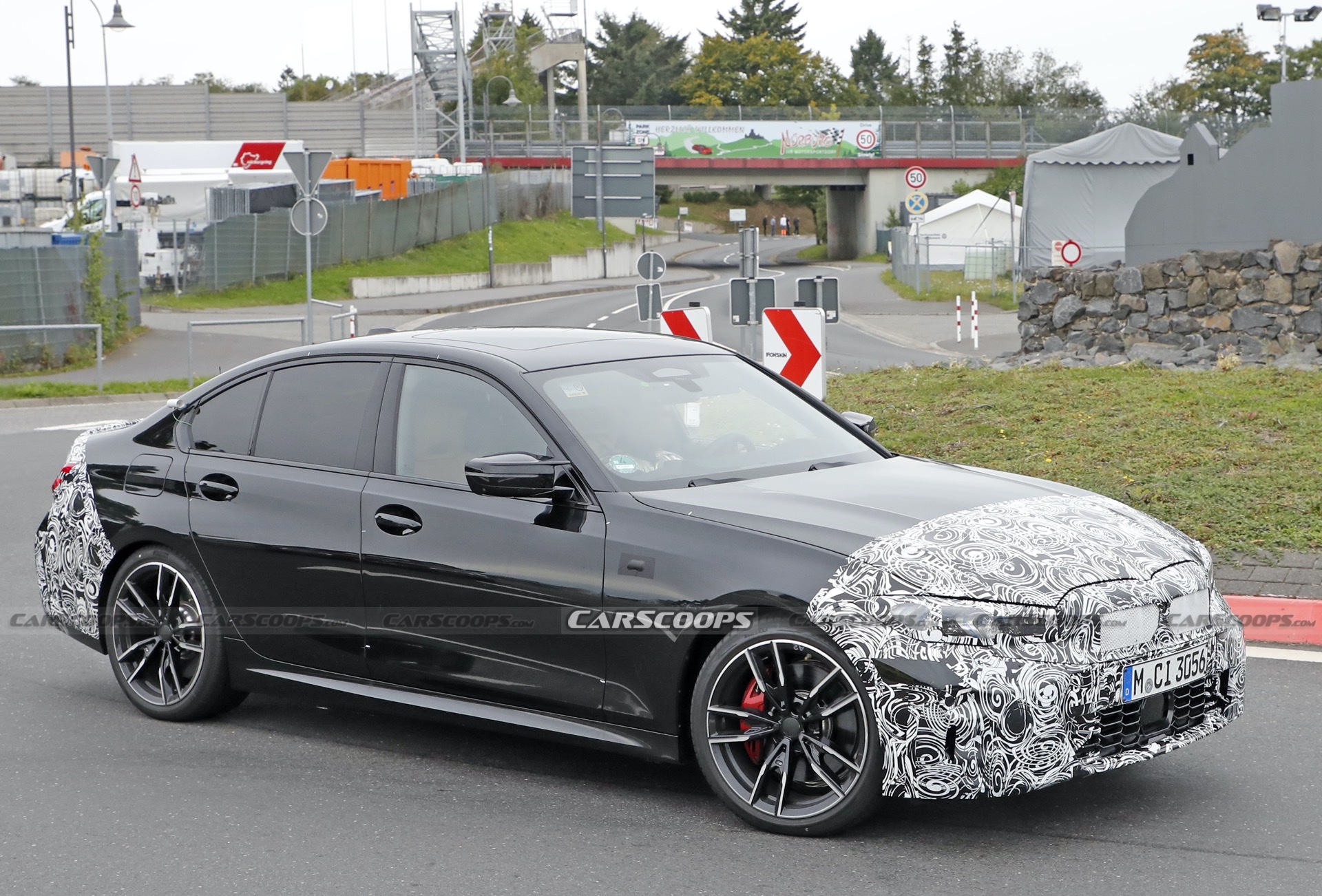 2023 BMW 3-Series Facelift Spied At The Ring, Giving A Glimpse Of Its New Dash