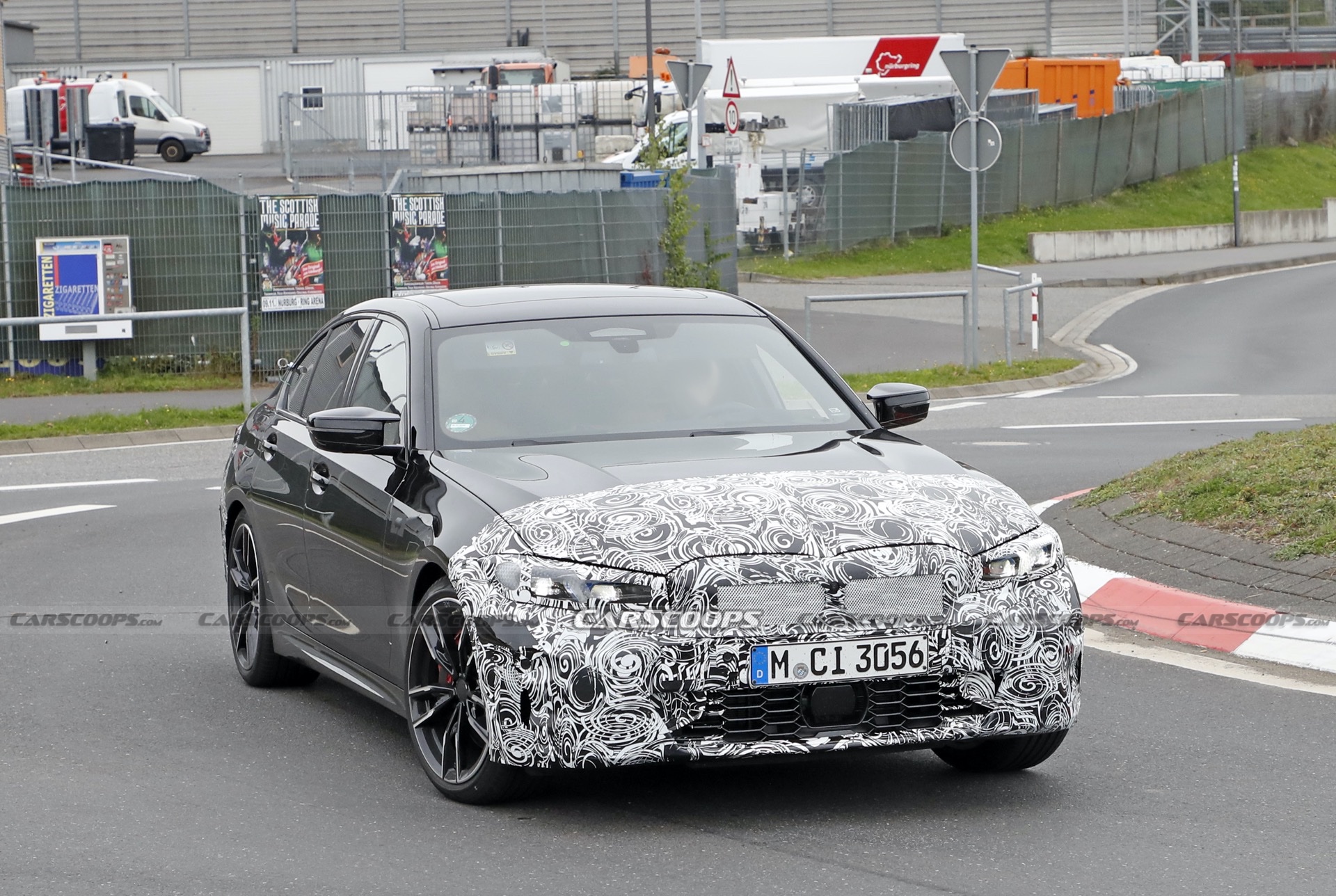 2023 BMW 3-Series Facelift Spied At The Ring, Giving A Glimpse Of Its New Dash