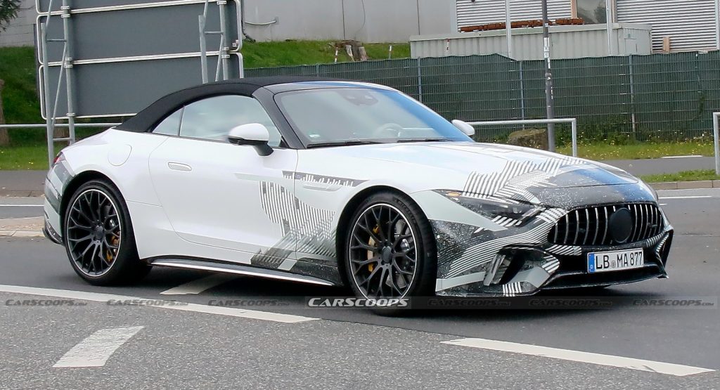  2022 Mercedes-AMG SL Strips Off Camouflage Before Imminent Debut