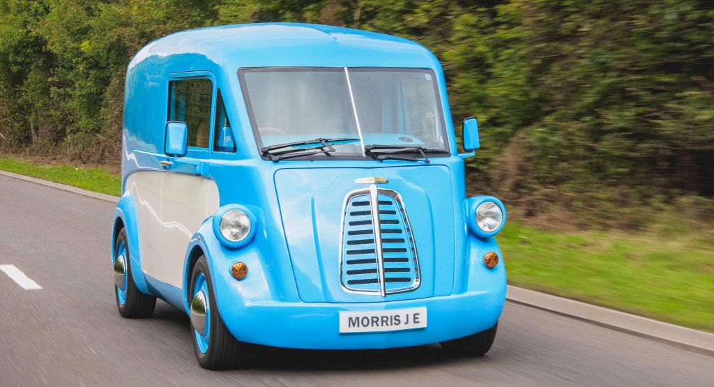  The Deliciously Retro Morris JE Electric Van Makes Its Public Debut