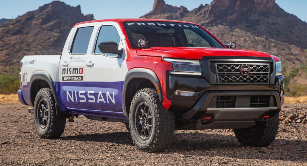  Nissan Enters Rebelle Rally With 2022 Frontier Inspired By 1980s Nissan Hardbody Off-Roading Champ