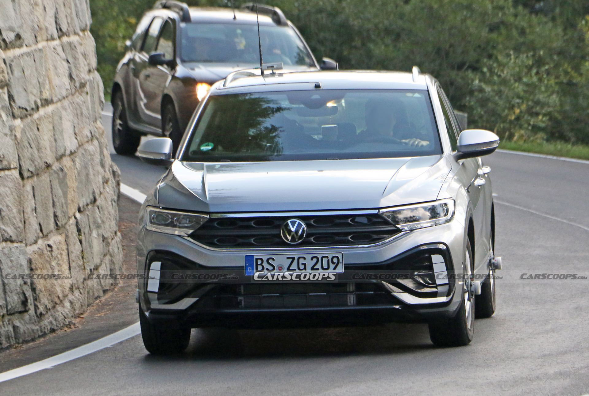 Sorry-Looking 2022 VW T-Roc Spied Wearing Hubcaps For Brake Testing