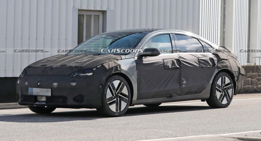  2023 Hyundai Ioniq 6 Spied Looking Like An Electric Four-Door Coupe For The Masses